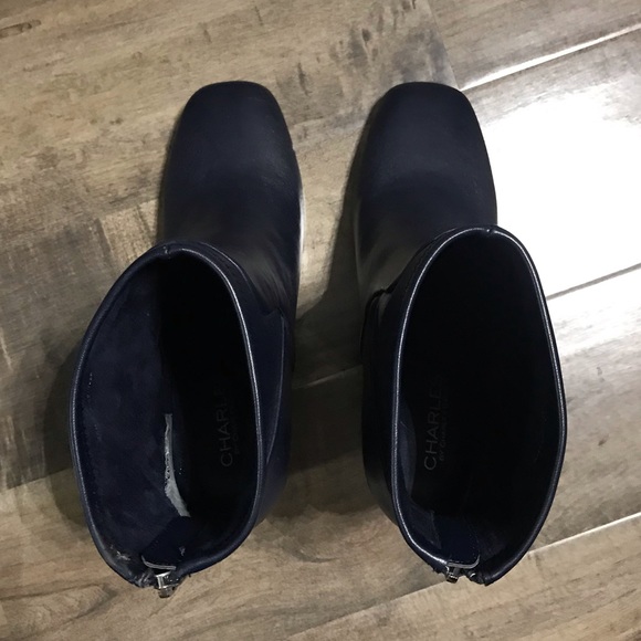 Charles by Charles David Navy Boots - Picture 5 of 7